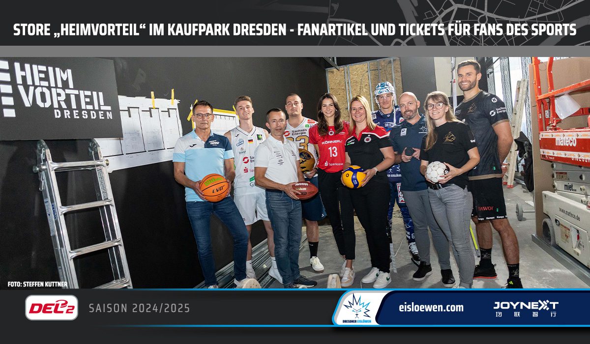 “Home advantage” Dresden – fan articles & tickets for fans of the sport